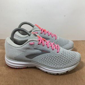 Brooks Womens Revel 2 1202811B028 Gray Running Shoes Sneakers Size 7.5 B
